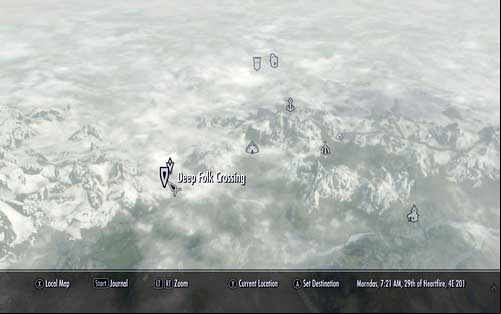 The fourth shard is hidden inside Deep Folk Crossing, north-east of Markarth - Lost to the Ages - p. 3 - Mutual side missions - The Elder Scrolls V: Skyrim - Dawnguard - Game Guide and Walkthrough
