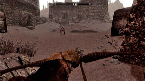 After clearing the area of all threats, head to the western door of the keep (the only one which doesnt require a key) - March of the Dead | Side missions - Raven Rock - Side missions - Raven Rock - The Elder Scrolls V: Skyrim - Dragonborn Game Guide