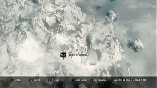 There are two way of reaching the Temple of Miraak - Reach the Temple of Miraak | Main story mode - Dragonborn - Main story mode - Dragonborn - The Elder Scrolls V: Skyrim - Dragonborn Game Guide