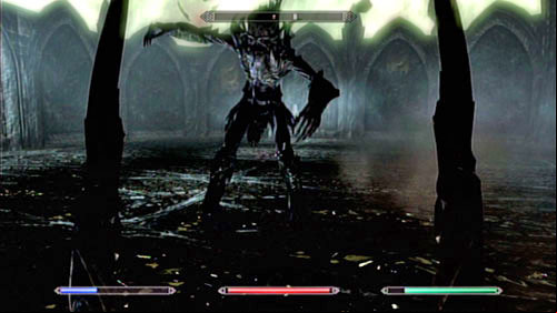 After reaching a tunnel with moving grates, cross is to the other side and turn the lever - Learn the hidden knowledge of Epistolary Arumen | Main story mode - Gardener of Men - Main story mode - Gardener of Men - The Elder Scrolls V: Skyrim - Dragonborn Game Guide