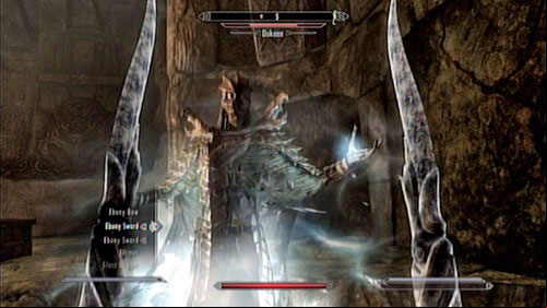In the cave to which you came now there is powerful Dragon Priest - Dukaan - Black Book: Sallow Regent | Side missions - Black Books - Side missions - Black Books - The Elder Scrolls V: Skyrim - Dragonborn Game Guide