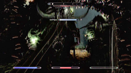 After arriving in the dark dimension of the mad god, you should see a bridge and a path to the very top in front of you - Black Book: The Winds of Change | Side missions - Black Books - Side missions - Black Books - The Elder Scrolls V: Skyrim - Dragonborn Game Guide