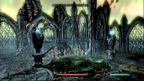 With the monster dead, approach the switch on the right and push it - Black Book: The Winds of Change | Side missions - Black Books - Side missions - Black Books - The Elder Scrolls V: Skyrim - Dragonborn Game Guide