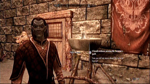 The title of this objective says it all - you have to deliver the obtained evidence (which you acquired in Severin Manor) to the quest giver - Served Cold | Side missions - Raven Rock - Side missions - Raven Rock - The Elder Scrolls V: Skyrim - Dragonborn Game Guide
