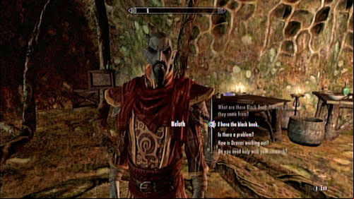 After obtaining the Black Book, return to Tel Mithryn and meet with Neloth - Lost Knowledge | Side missions - Tel Mithryn - Side missions - Tel Mithryn - The Elder Scrolls V: Skyrim - Dragonborn Game Guide