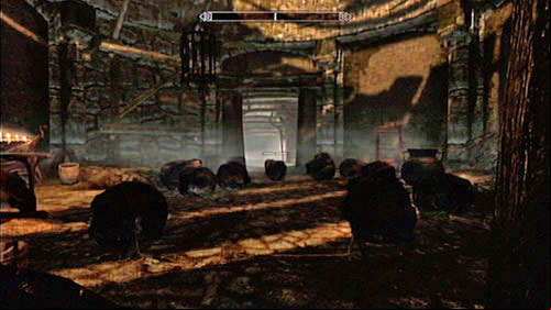 When the corridor ends, you will enter a small hall with two traps which you should try to avoid - one is magical and the second consists of falling boulders - Old Friends | Side missions - Tel Mithryn - Side missions - Tel Mithryn - The Elder Scrolls V: Skyrim - Dragonborn Game Guide