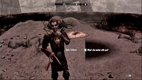 Meet with the troubled man who will offer you a deal - if you pay for the expensive excavation, a part of the discovered artifacts will be yours - Unearthed | Side missions - Kolbjorn Barrow - Side missions - Kolbjorn Barrow - The Elder Scrolls V: Skyrim - Dragonborn Game Guide