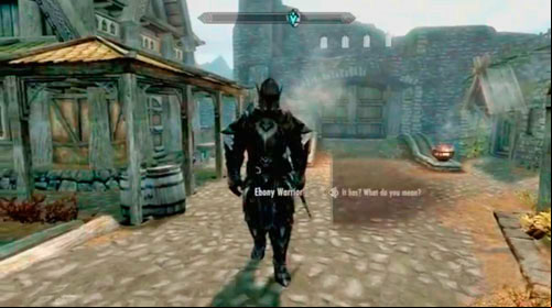 After reaching level 80, in one of the cities you should be approach by a peculiar character - the Ebony Warrior - Ebony Warrior | Side missions - Others - Side missions - Others - The Elder Scrolls V: Skyrim - Dragonborn Game Guide