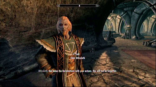 Head inside the Temple in Raven Rock to be greeted by Elder Othreloth - the local priest - Clear the Temples tomb of ash spawn | Other missions - Other missions - The Elder Scrolls V: Skyrim - Dragonborn Game Guide