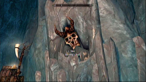 There are two paths leading to the throne room in which Karstaag rests - Karstaag | Unmarked missions - Unmarked missions - The Elder Scrolls V: Skyrim - Dragonborn Game Guide