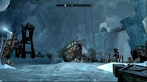 Stand in front of the throne on which the skeleton of Karstaag rests and place the skull found in the Glacial Cave on it - Karstaag | Unmarked missions - Unmarked missions - The Elder Scrolls V: Skyrim - Dragonborn Game Guide