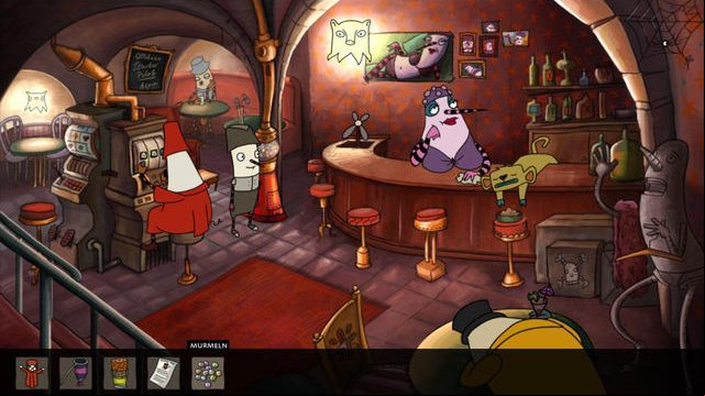 The second visit to the bar - Part One - Walkthrough - The Inner World - Game Guide and Walkthrough