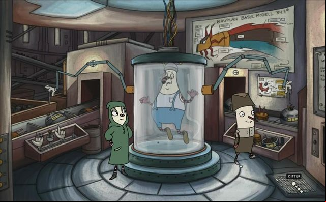 The captive scientist - Part Five - Walkthrough - The Inner World - Game Guide and Walkthrough