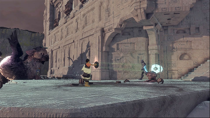 The requirements of this trophy are easily met during the large battle taking place at the base of the highest tower. - The Last Guardian trophies - Basic information - The Last Guardian Game Guide