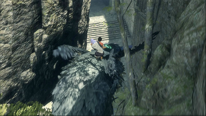 Climb onto Trico and reach a new location - Cross the first ruins using the mirror | Walkthrough - Walkthrough - The Last Guardian Game Guide
