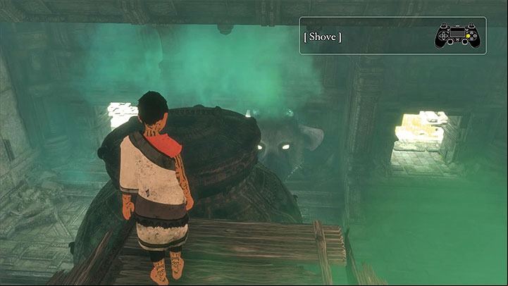Shut the lid - Solve the blue fumes puzzle and continue exploring the ruins | Walkthrough - Walkthrough - The Last Guardian Game Guide