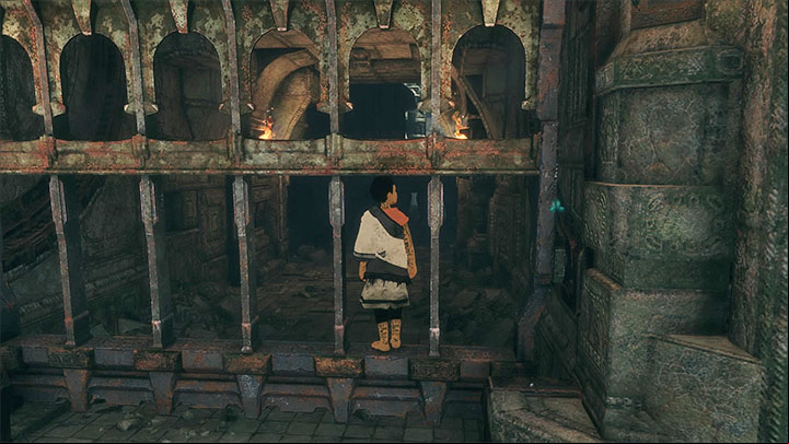 Squeeze between the bars - Teach Trico to carry out commands | Walkthrough - Walkthrough - The Last Guardian Game Guide