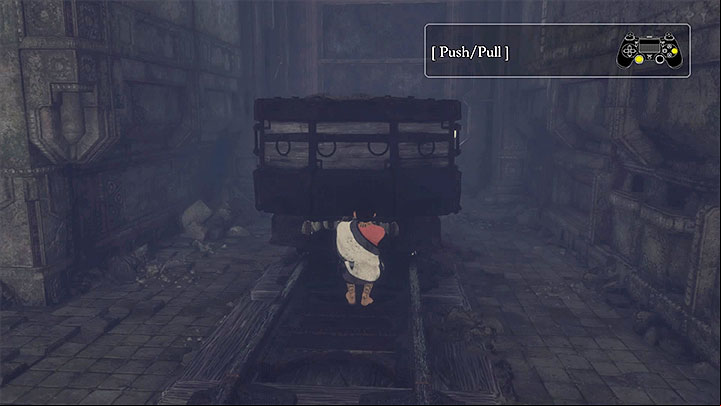 Return to the chamber behind the partially opened gate - Feed Trico and cross the dark tunnel | Walkthrough - Walkthrough - The Last Guardian Game Guide