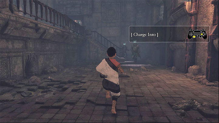 Boy has to avoid the two suits of armor - Eliminate enemies with shields | Walkthrough - Walkthrough - The Last Guardian Game Guide