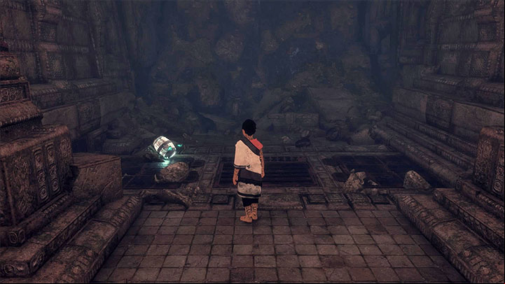 Find a new barrel for Trico before leaving this location - Eliminate enemies with shields | Walkthrough - Walkthrough - The Last Guardian Game Guide