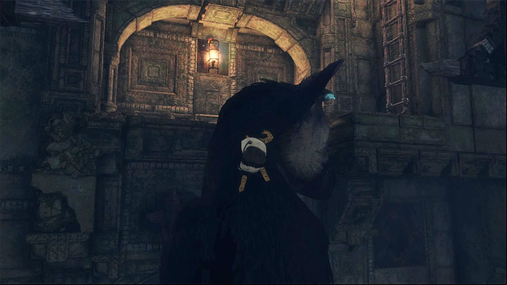 Jump over to the balcony after Trico comes close enough - Cross two chambers with rotating guards | Walkthrough - Walkthrough - The Last Guardian Game Guide