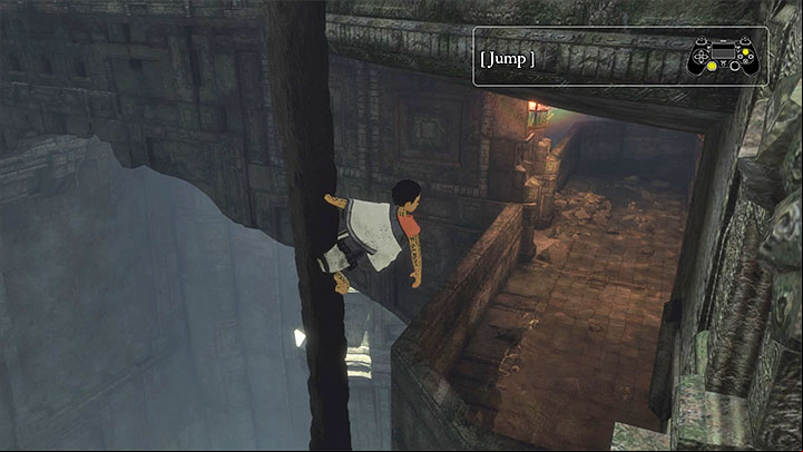 Just like you did at the beginning of the game, keep pressing all of the buttons to make the boy wake up - Defeat the suits of armour and get out of the cage area | Walkthrough - Walkthrough - The Last Guardian Game Guide