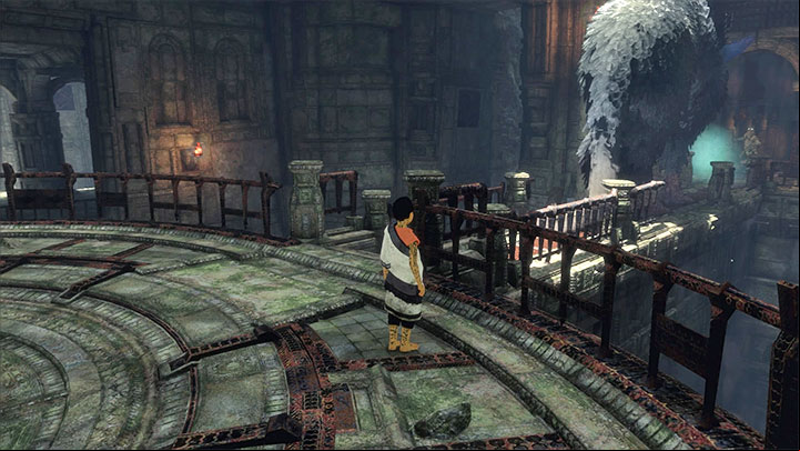 Allow Trico to deal with the armored knights - Defeat the suits of armour and get out of the cage area | Walkthrough - Walkthrough - The Last Guardian Game Guide