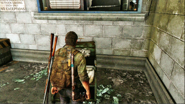 You need to move the trolley to the wall at the other side , so both of you can continue - The Last of Us: Financial District, Pittsburgh Walkthrough, map - Pittsburgh - The Last of Us Guide