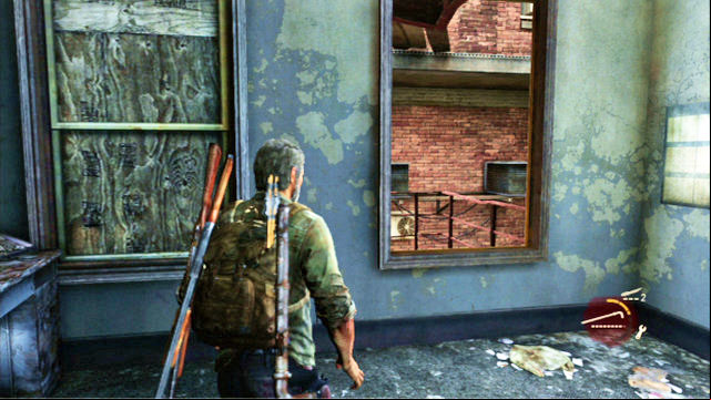 Then, you should go right, then left, and then start running ahead while avoiding the bandits that you - The Last of Us: Financial District, Pittsburgh Walkthrough, map - Pittsburgh - The Last of Us Guide
