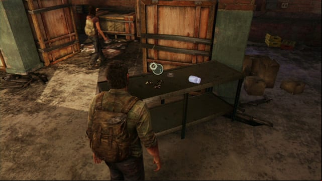 This way, you will reach a room where the woman asks you to help her move the blockade - The Last of Us: The Cargo, The Quarantine Zone Walkthrough, map - The Quarantine Zone - The Last of Us Guide
