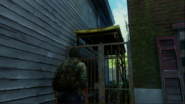In the right corner of this location, you should notice a locked grate - The Last of Us: The Capitol Building, The Outskirts Walkthrough, map - The Outskirts - The Last of Us Guide