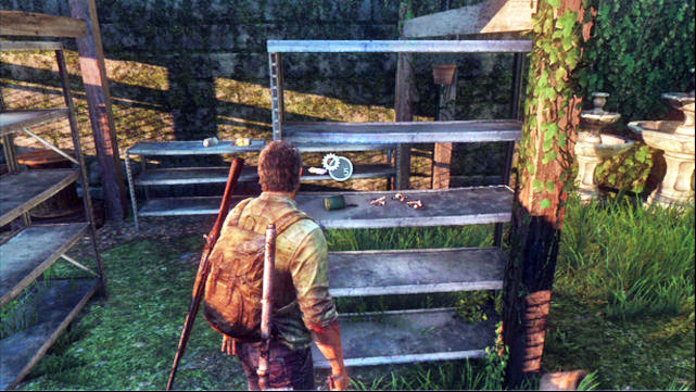 At the other side, search through every corner - The Last of Us: The Woods, Bills Town Walkthrough - Bills Town - The Last of Us Guide