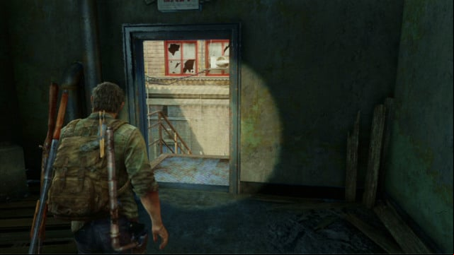 When you are done, walk into the fire escape behind the shop and go ahead - The Last of Us: Alone and Forsaken, Pittsburgh Walkthrough, map - Pittsburgh - The Last of Us Guide