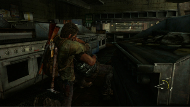 After the thug dies, his companion will come over to check out on him - The Last of Us: Hotel Lobby, Pittsburgh Walkthrough, map - Pittsburgh - The Last of Us Guide