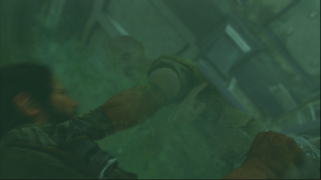 As soon as you climb the ladder, you will be attacked by the last one of the bandits - The Last of Us: Hotel Lobby, Pittsburgh Walkthrough, map - Pittsburgh - The Last of Us Guide
