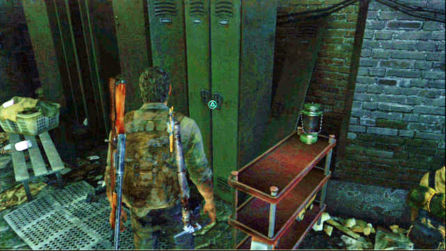 Do not worry about it and search through the room at the end of the tunnel - The Last of Us: Sewers, The Suburbs Walkthrough - The Suburbs - The Last of Us Guide