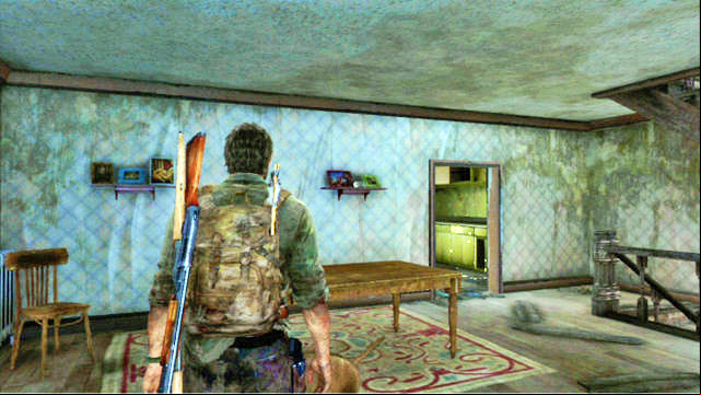 Keep running ahead and search every car wreck and house you by on your way - The Last of Us: Suburbs, The Suburbs Walkthrough - The Suburbs - The Last of Us Guide