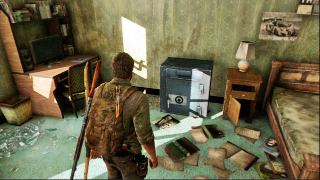 You should especially focus on the buildings to the left of the ice-cream truck - The Last of Us: Suburbs, The Suburbs Walkthrough - The Suburbs - The Last of Us Guide