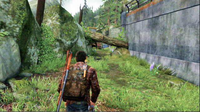 Once you are at the other side, climb the stairs and keep to the right side of the path - The Last of Us: Hydroelectric Dam, Tommys Dam Walkthrough - Tommys Dam - The Last of Us Guide