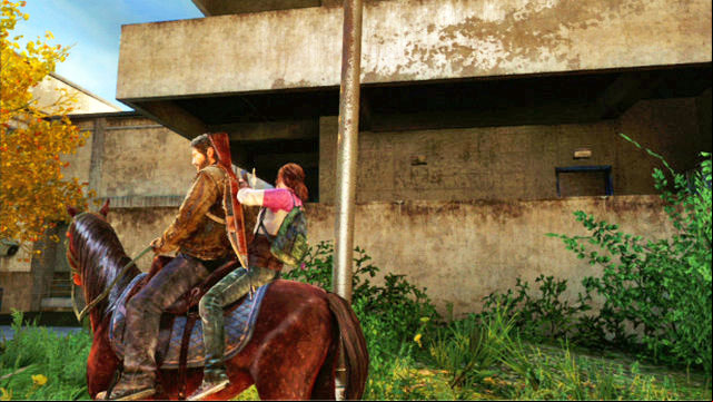 At some point, you will be ing by a building with large balconies which is standing to the right - The Last of Us: Go Big Horns! The University Walkthrough - The University - The Last of Us Guide