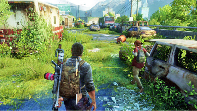 When you start, keep going ahead while searching the car wrecks thoroughly - The Last of Us: Highway Exit, Bus Depot Walkthrough - Bus Depot - The Last of Us Guide