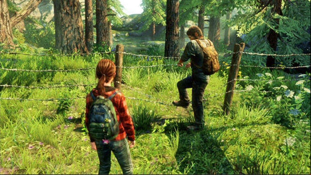 This way you will reach a barbed wire that you need to get through - The Last of Us: Epilogue, Jackson Walkthrough - Jackson - The Last of Us Guide