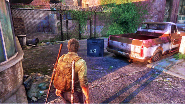 On the note, you will find a safe code for the safe that is standing a bit earlier near the pick-up truck - The Last of Us: Bills Town, Artifacts and pendants - Artifacts and pendants - The Last of Us Guide