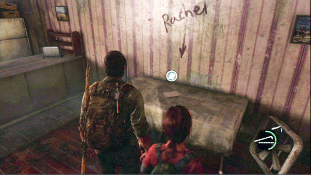 Inside the room on the first floor, there is a note, but be prepared to fight a zombie that will jump at you from behind the corner - The Last of Us: Bills Town, Artifacts and pendants - Artifacts and pendants - The Last of Us Guide