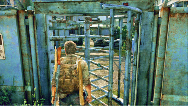 After you leave through the turnstile, go ahead for a moment, turn back and take a look at the wall to the left - The Last of Us: Alone and Forsaken (Pittsburgh), Artifacts and pendants - Artifacts and pendants - The Last of Us Guide