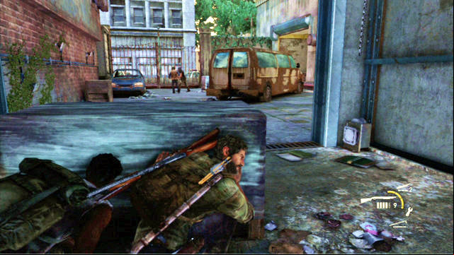 After you exit the toy shop, you will bump into three bandits - The Last of Us: Financial District, Escape the City, Artifacts and pendants - Artifacts and pendants - The Last of Us Guide