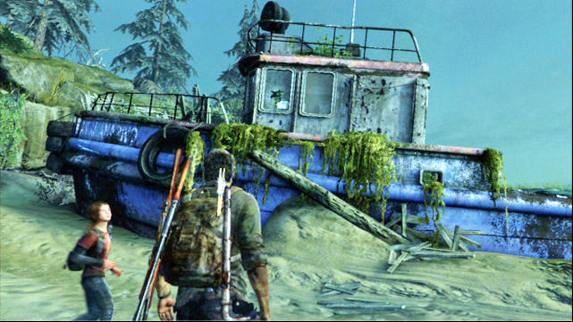 While going along the beach, you will bump into a shipwreck - The Last of Us: The Suburbs - Sewer, Artifacts and pendants - Artifacts and pendants - The Last of Us Guide