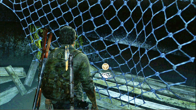 Jump down into that hole and, behind the fishing net, you will find the Firefly Pendant - The Last of Us: The Suburbs - Sewer, Artifacts and pendants - Artifacts and pendants - The Last of Us Guide