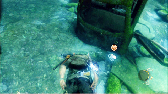You should notice a car wreck in the right corner, with the pendant next to it, under the water - The Last of Us: The Suburbs - Sewer, Artifacts and pendants - Artifacts and pendants - The Last of Us Guide