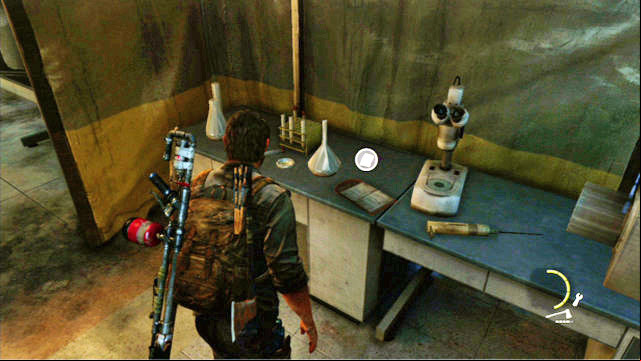 Search it thoroughly because, the journal is inside - The Last of Us: Firefly Lab, Artifacts and pendants - Artifacts and pendants - The Last of Us Guide
